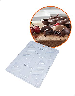 Forma para Chocolate com Silicone Esfirra Esfiha 15g Ref. 9702 BWB 1unid