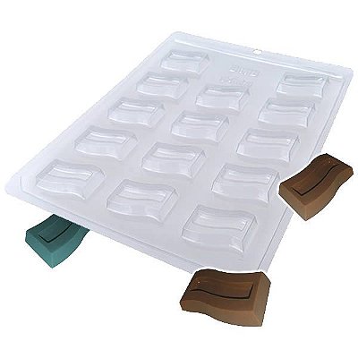 Forma para Chocolate Bombom Detalhado1 7g Forma Simples Ref. 9468 BWB 5unids