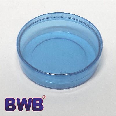 10 Latinha Azul Pote Translucido Ref. 9345 BWB Latinha Acrilica para Festa de Aniversário Lembrancinhas
