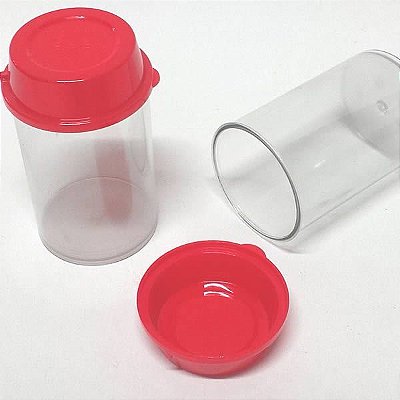 KIT 4 Pote Multiuso Vermelho Sólido Temperos Lembrancinhas Doces P9514 BWB