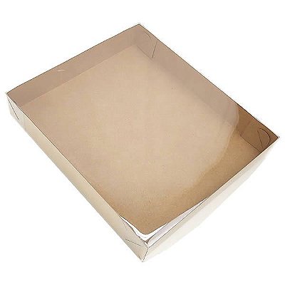 KRP-31 KRAFT (26x23x4 cm) Caixa de Plástico e Papel 10unid