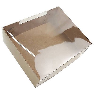 Caixa de Acetato KRP-40 KRAFT (18x15x6 cm) (25un) Embalagem de Acetato