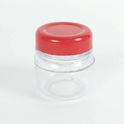 50 Pote de Papinha 40ml VERMELHO Lembrancinhas de Festas