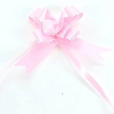 Laço Pequeno Rosa Liso (10pçs) Laço Fácil Laço Pronto Laço Mágico Festas
