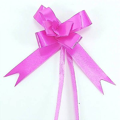 Laço Pequeno Pink Liso (10pçs) Laço Fácil Laço Pronto Laço Mágico Festas