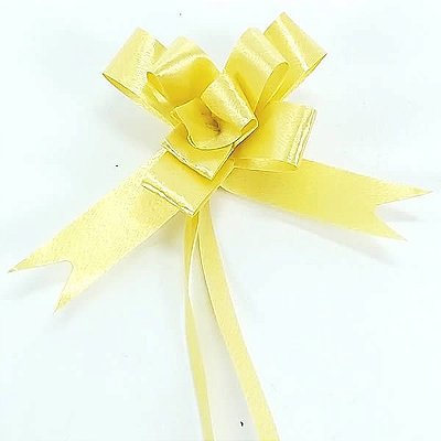Laço Pequeno Ouro Liso (10pçs) Laço Fácil Laço Pronto Laço Mágico Festas