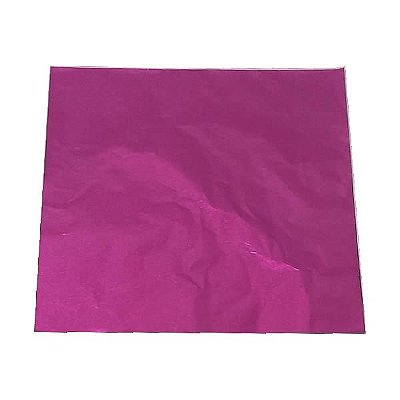 Papel Chumbo Aluminio Pink Embrulho para Bombom e Trufinhas 10x10cm 300fls