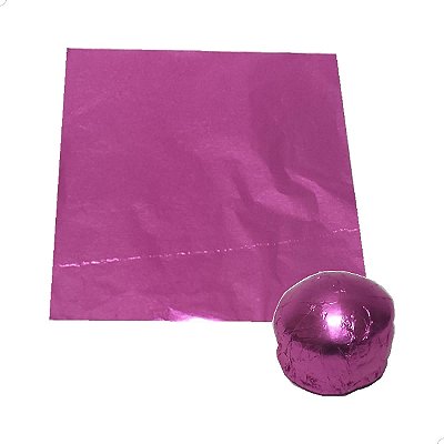 Papel Chumbo Aluminio Rosa Premium, Trufas Frescas e Lindas 10x10cm 300fls refpkpel