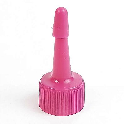 (BicoAplicador Pink r18mm) Tampa Bico Aplicador para Reparação de Pontas de Cabelo, Reparador de Fios, Óleos (10pçs)
