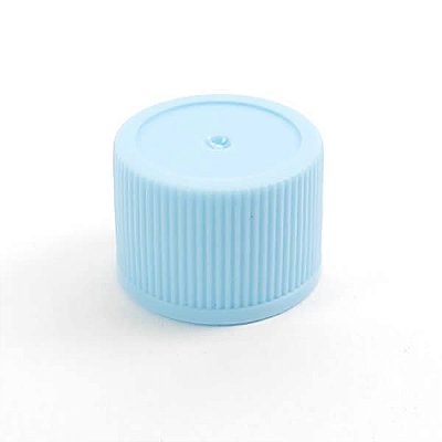 (TpaEstriada Azul R20) Tampa Estriada Azul com rosca 20mm (10pçs)