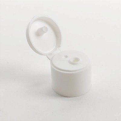 (TpaFlip-Top Branca R18) Tampa Fliptop Branca rosca 18mm (10pçs)