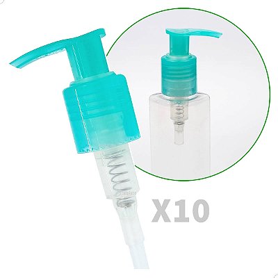 Válvula Pump Bico de Pato VERDE rosca 24mm R24/415 (10un) (CH/WK/VD24) Shampoo Condicionador Creme