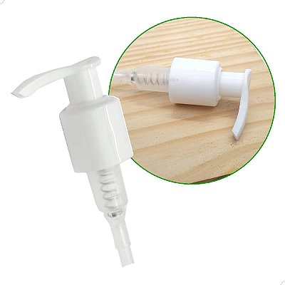 Válvula Pump Bico de Pato BRANCA rosca 24mm R24/415 (10un) (CH/WK/PK24) Válvula Pump Sabonete Líquido