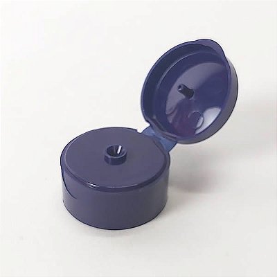 (Tpa30 Azul Escuro Flip-Top) Tampa Flip Top para Bisnaga Plástica 30g e 60g (25pçs)