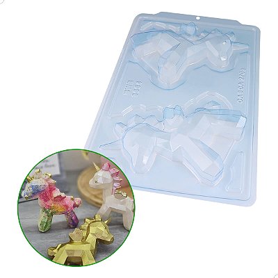 Forma Semiprofissional com Silicone SP Unicórnio Lapidado Ref. 3664 (1un) BWB