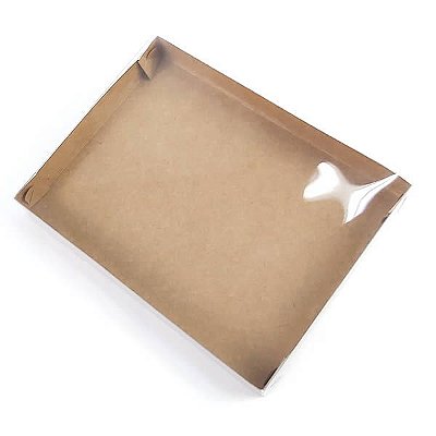 Caixa de Acetato KRP-71 KRAFT (17x13x2 cm) (25un) Caixa de Plástico e Papel