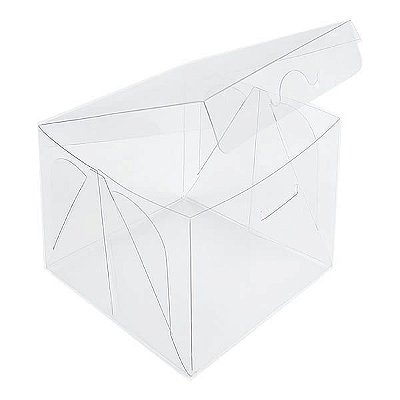 KIT (50cxs) PX-4 (10x10x8 cm) Caixa de Acetato Transparente