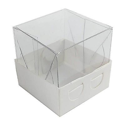 PM-50 Lisa Branca (3cm) (PMBTR-50) Embalagem Caixa de Acetato 50pçs