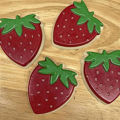 Forma para Chocolate Morango de Chocolate 25g Forma Simples Ref. 9942 BWB 5pçs