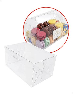 Caixa de Acetato PX-1 (17x10.5x8.5 cm) (25un) Embalagem de Plástico Transparente