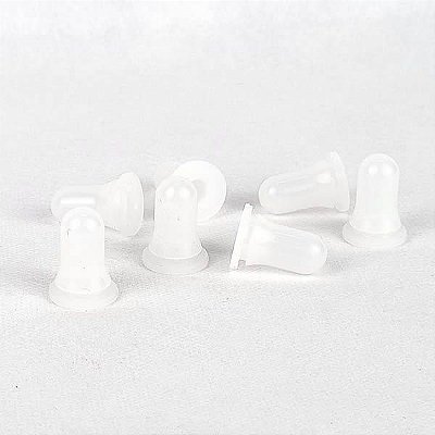 100 Bulbo de Silicone NATURAL Tampa para Bico de Confeitar, Borracha Bulbo de Silicone para Conta Gotas