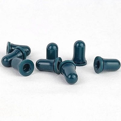 100 Bulbo de Silicone VERDE ESCURO Tampa para Bico de Confeitar, Borracha Bulbo de Silicone para Conta Gotas