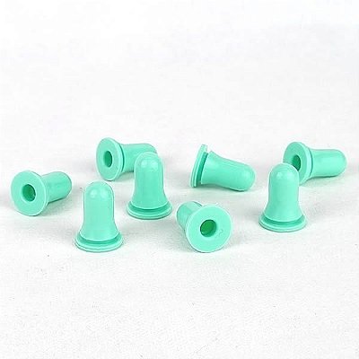 25 Bulbo de Silicone VERDE CLARO Tampa para Bico de Confeitar, Borracha Bulbo de Silicone para Conta Gotas