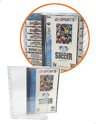 Games-26 (0,20mm) Kit 25un Caixa Protetora para Caixabox Case Sega Saturn e Sega CD