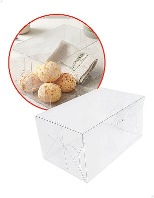 Caixa de Acetato PX-28 (11x7,5x7 cm) (25un) Embalagem de Plástico Transparente