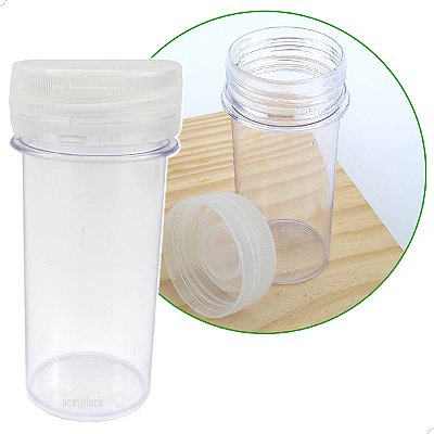 Tubo com Tampa Lacre 80ml, Tubo Cristal 80ml com Tampa LACRE, (10un) Tubo com Tampa de Romper, Tubo Glitter, Purpurina