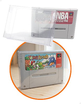 Games-5 (0,20mm) Kit 25un Caixa Protetora para Cartucho Loose Super Famicom