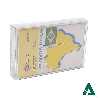 K7-Case (0,20mm) Caixa Protetora para Fita Cassete K-7 Aclopada com Caixa Acrilica (25un)