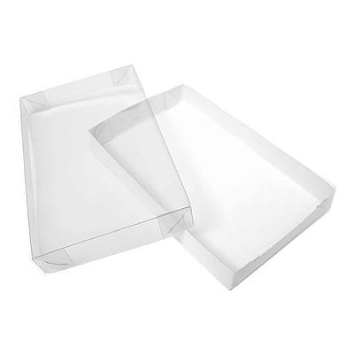 Caixa de Acetato TRP-78 (14.5x5x2 cm) (25un) Embalagem de Plástico Acetato e Papel