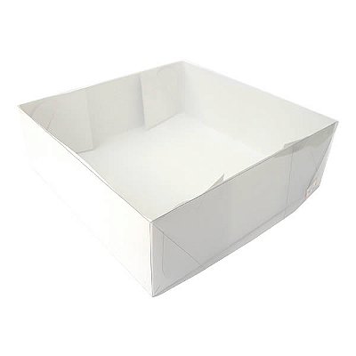 Caixa de Acetato TRP-107 (18x18x6 cm) (25un) Embalagem de Plástico Acetato e Papel