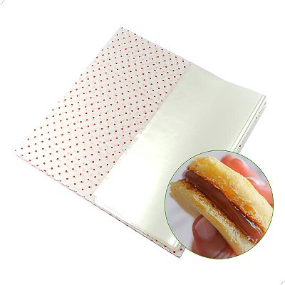 Kit Embalagem Papel Crepom Bem Casado POÁ Branco/Vermelho 15x15cm (40un) KITBC