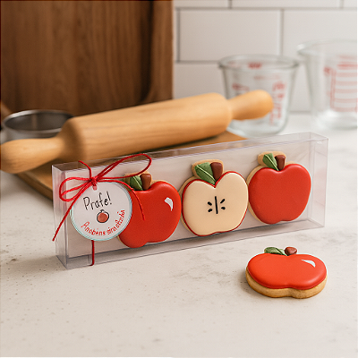 Embalagens para Biscoitinhos Caseiros PX-246 (7x2x25 cm) Kit 200un Caixa para Biscoitos Artesanais