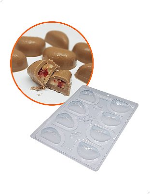 Forma Risoles Chocolate Silicone 20g BWB 9703 Molde Gourmet Profissional