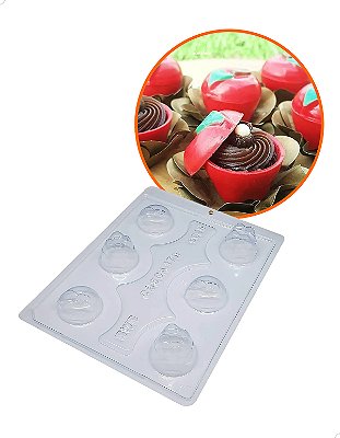 Forma para Chocolate com Silicone Maçã Especial Cod. 9663 BWB