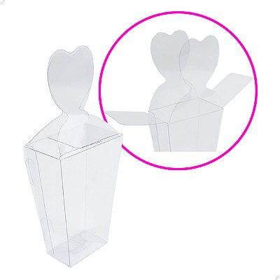 Embalagem de Acetato PX-203 (6,8/4x4/2,5x10,2 cm) (25un) Caixa Plástica Transparente