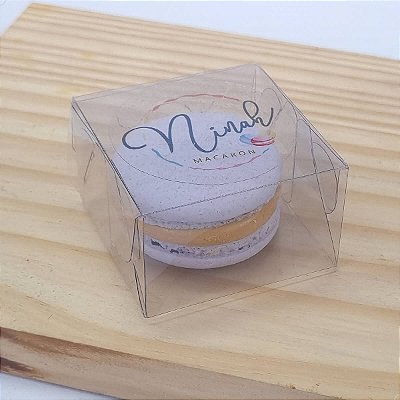 Kit 500un Caixinhas Acetato p/ Macaron Doces Bem Casados PX-206 5x5x3cm Embalagem