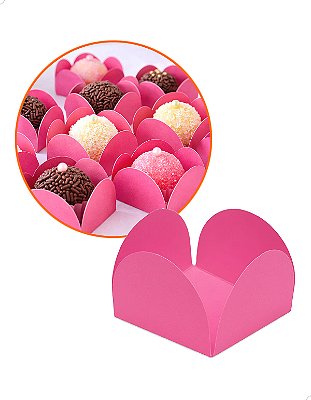 Forminha de Papel Pink 200un Docinhos de Festa Casamento Aniversário Batismo Confeitaria Cod.FPPINK