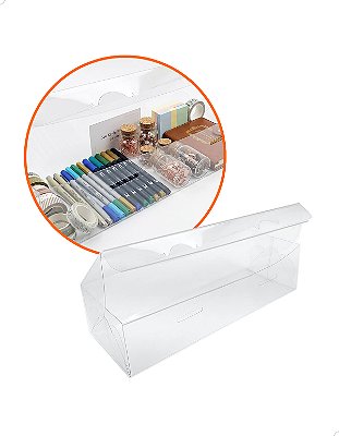 Embalagem de Plástico Transparente PX-2 (26x9.5x6 cm) (50un) Caixa de Acetato