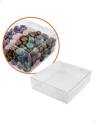 Caixas de Acetato Transparente PX-6 (13x13x6 cm) (500un) Embalagens de Plástico