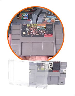 Games-1 (0,20mm) Kit 75un Caixas Protetor para Cartucho Loose Super Nintendo Snes Exposição
