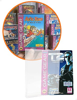 Games-3 (0,20mm) Kit 100un Caixa Protetora para Jogos CIB Game Gear