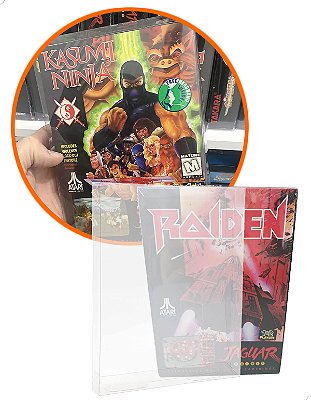 Games-4 (0,20mm) Kit 25un Caixa Protetora para CaixaBox Case CIB Atari Jaguar