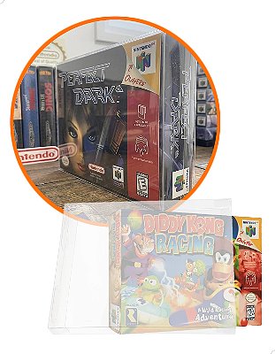 Games-4 (0,20mm) Kit 100un Caixa Protetora para CaixaBox Case CIB Nintendo 64 N64