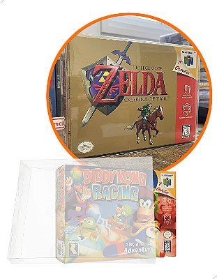 Games-4 (0,20mm) Kit 25un Caixa Protetora para CaixaBox Case CIB Nintendo 64 N64