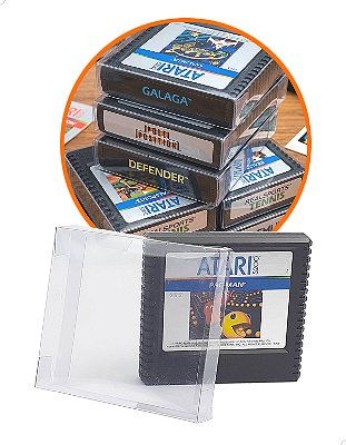 Games-12 (0,20mm) Kit 100un Caixa Protetora para Cartucho Loose Atari 5200