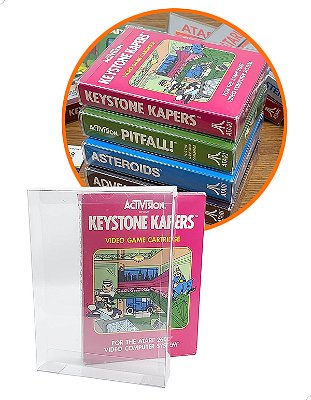 Games-16 (0,20mm) Kit 25un Caixa Protetora para Jogo Atari Activision CIB/NIB